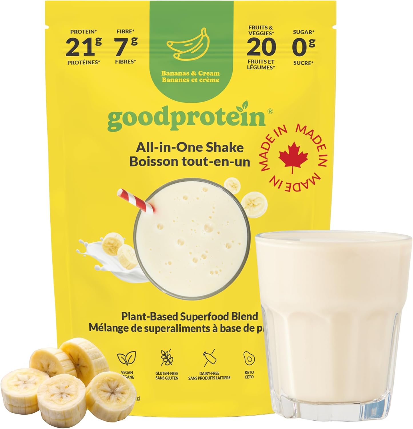 Bananas & Cream Protein Shake