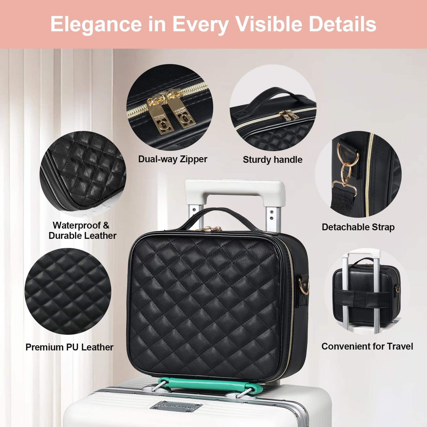 Travel Beauty Mirror Bag