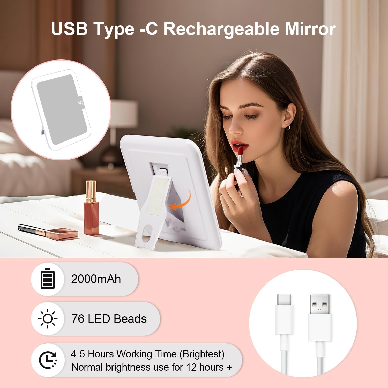 Travel Beauty Mirror Bag